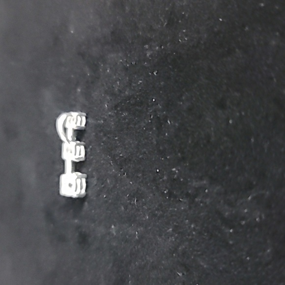 925 3 Stone Necklace Pendant - Picture 5 of 6